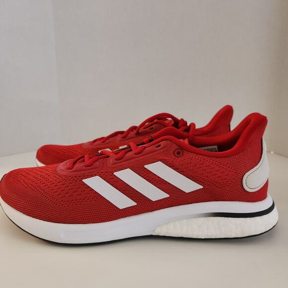 adidas Nebrasca Cornhuskers Supernova Shoes Men\'s, Red, Size 9.5